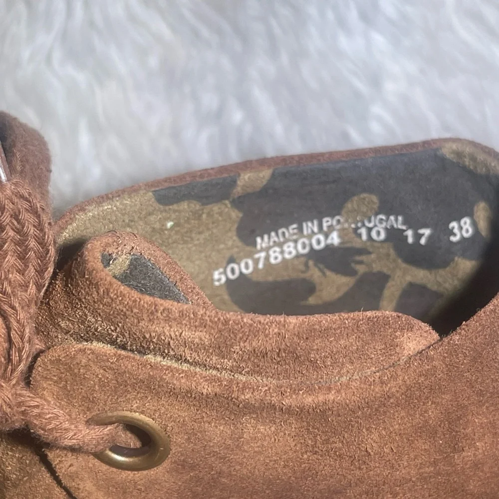 Fly London yebi women’s Brown Suede Ankle Boots size 8